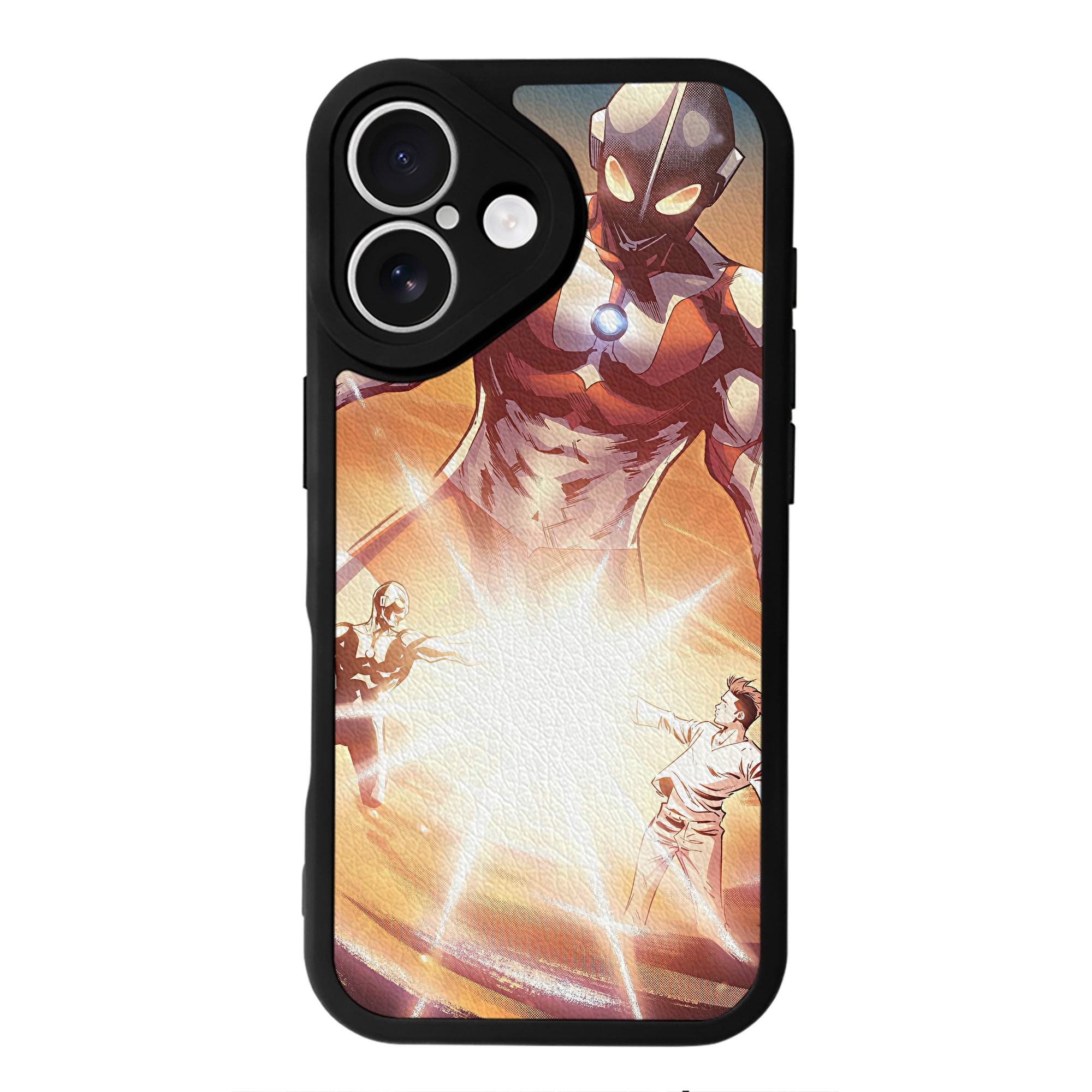 （画像用） ウルトラマン Ultraman 【iPhone 16シリーズ対応】シリコンスマホケース（レザー調） 材質：シリコン